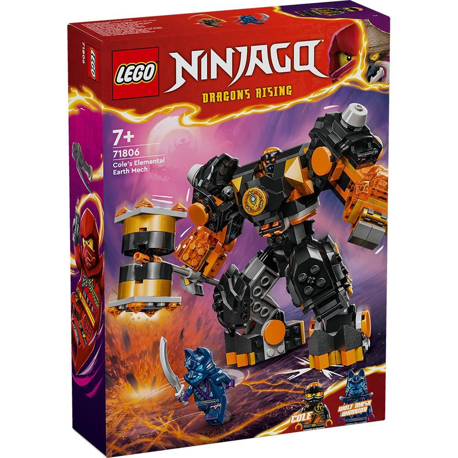 Lego Ninjago - Armadura Elemental De La Tierra De Cole - 71806 image number 5.0