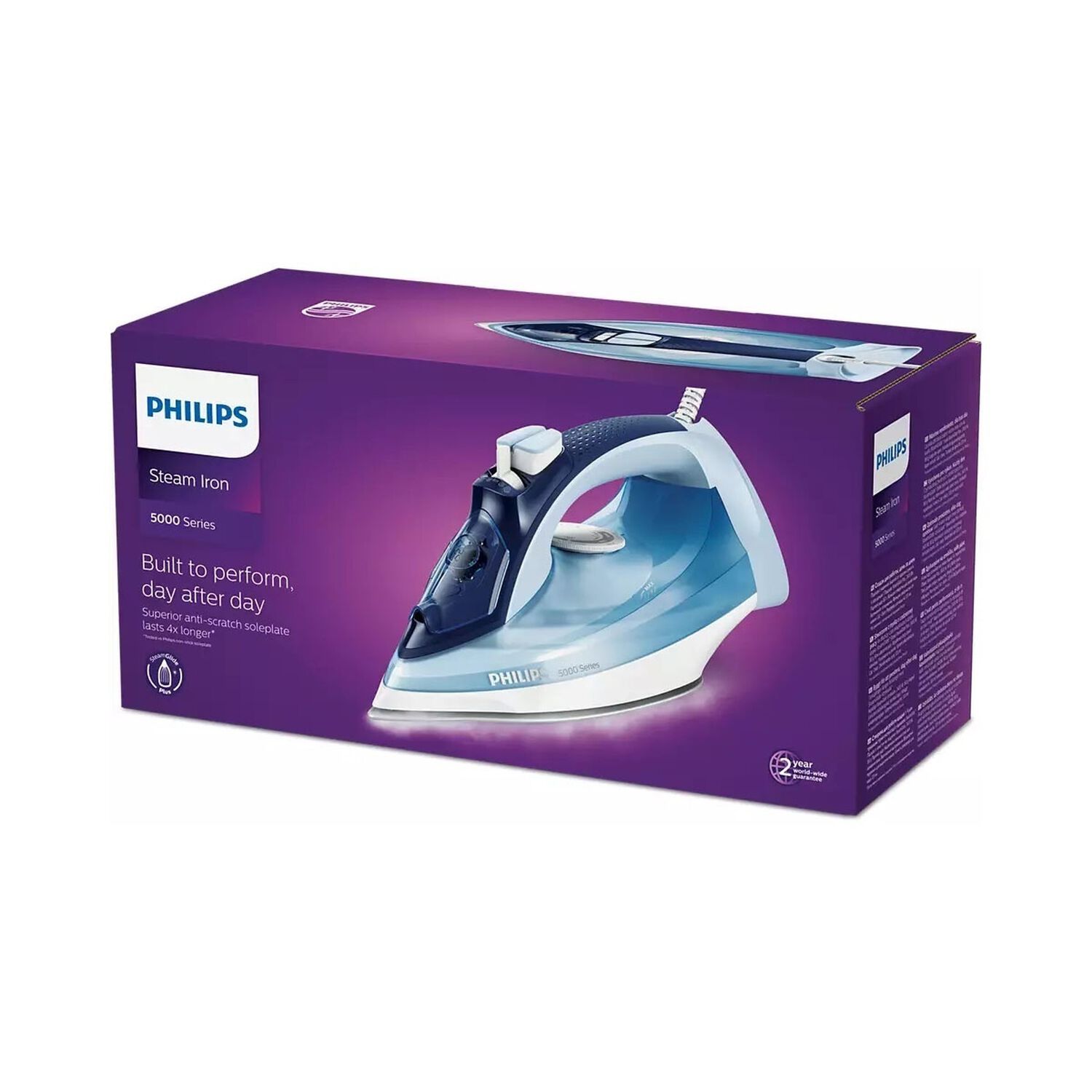 Plancha A Vapor Philips Dst5020/20 2400w Suela Steam Glide image number 8.0