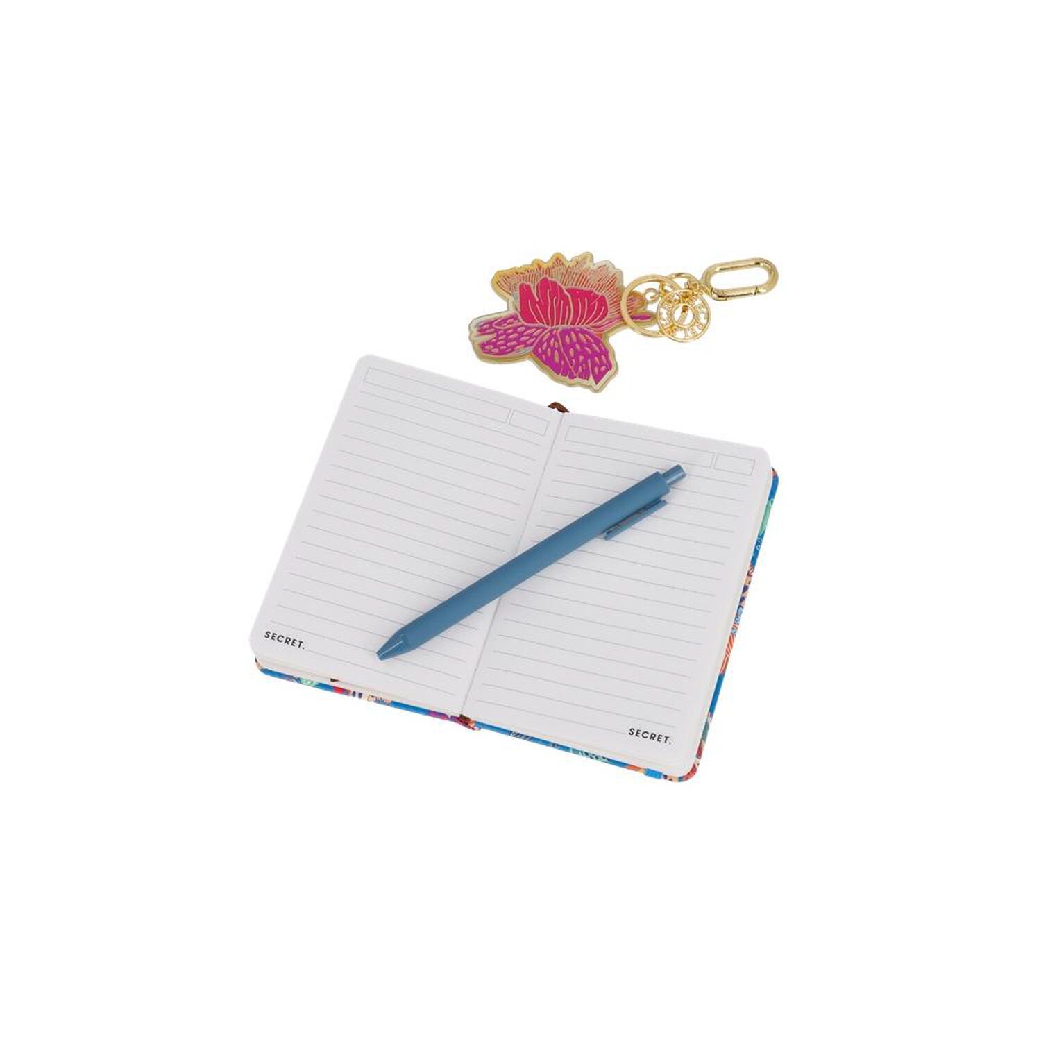Set Libreta + L&aacute;piz + Charm Secret Sintra St6 Azul image number 5.0