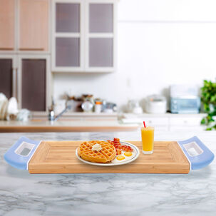 Bandeja Para Servir Rectangular Bambú Madera Bandeja Para Servir Rectangular Bambú Madera