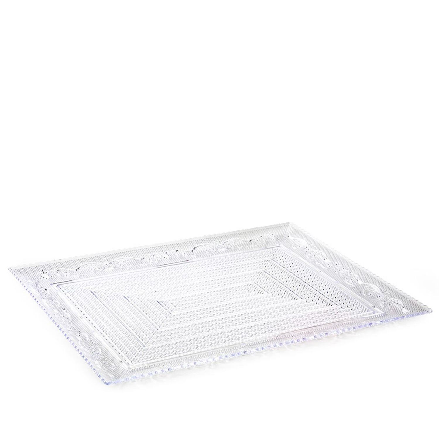 Bandeja Rectangular Crystal 29x38 Cm Transparente Plastica image number 1.0