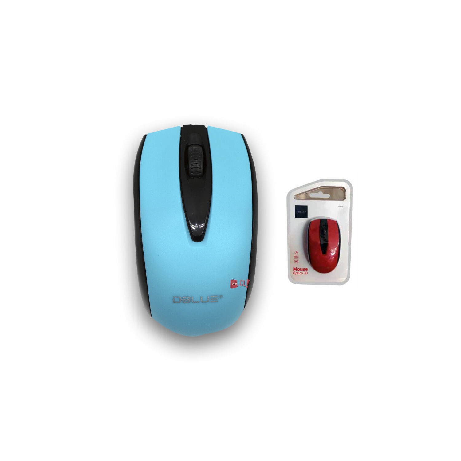 Mouse Inal&aacute;mbrico &Oacute;ptico 1200 Dpi Color Azul - Ps image number 2.0