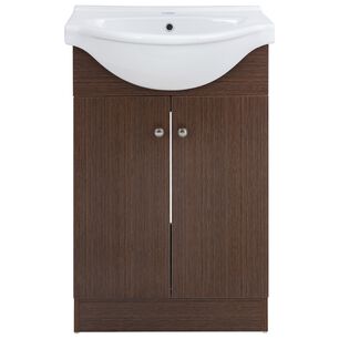 Kit Mueble Vanitorio Domsa Mb55z Nogal Oscuro 56x43x89cm