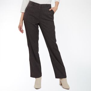 Pantal&oacute;n Cl&aacute;sico Con Bolsillos Tiro Medio Regular Mujer Lesage