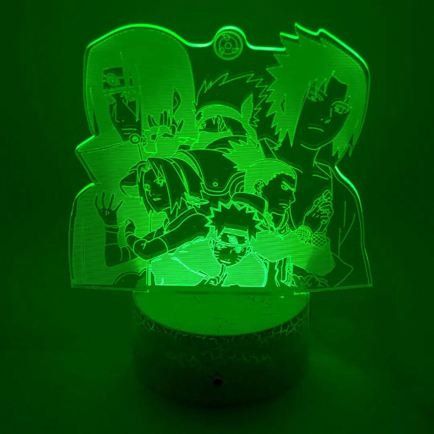 L&aacute;mpara 3d Aldea Oculta En La Hoja Konoha Naruto Shippuden image number 1.0