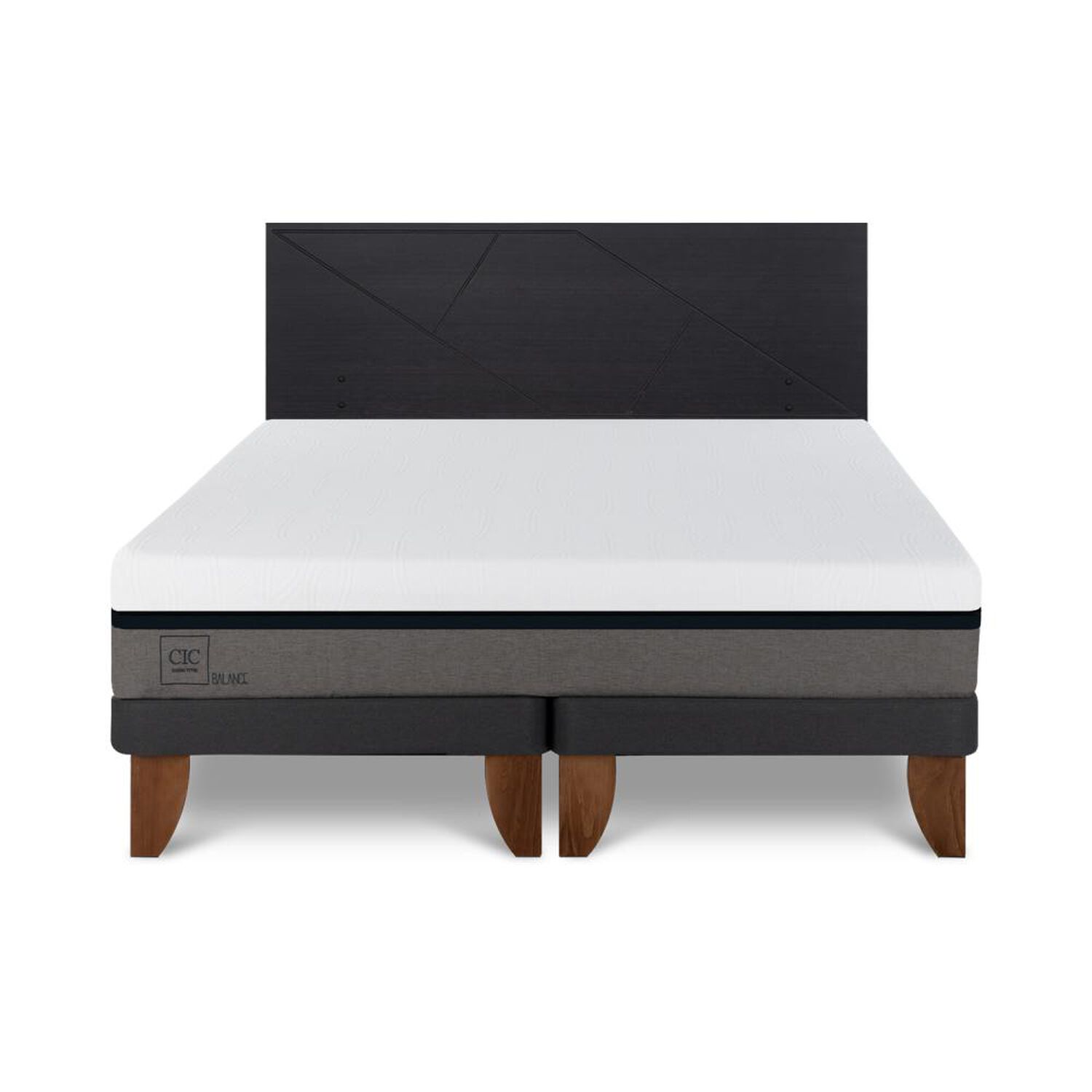 Cama Europea Cic Balance / King / Base Dividida + Respaldo image number 0.0