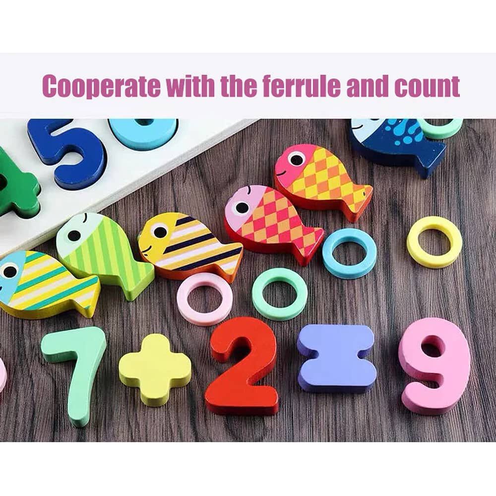 Juguete Did&aacute;ctico Madera Montessori Conteo Preesco image number 7.0