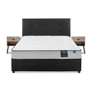 Cama Americana Flex Star / 2 Plazas / Base Dividida + Set De Maderas