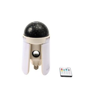 L&aacute;mpara Proyector Musical Techo Led Inal&aacute;mbrica Rgb Con Control