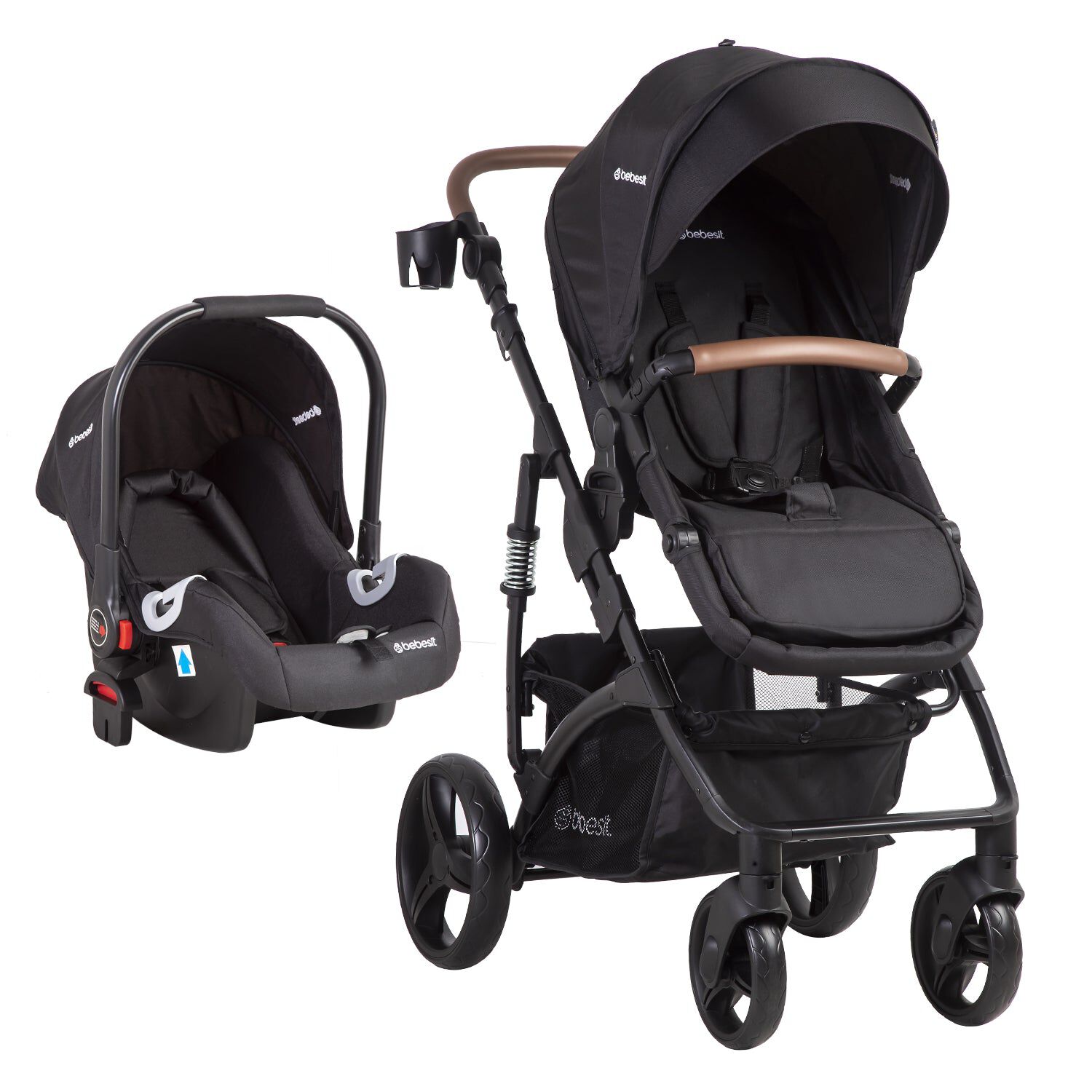 Coche Cuna Travel System Quest Lx Negro Bebesit image number 1.0