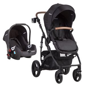 Coche Cuna Travel System Quest Lx Negro Bebesit