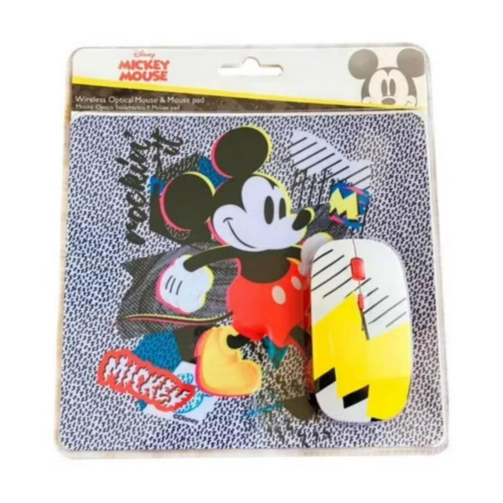 Kit Mouse Inalambrico Usb 3b Y Mousepad Mickey Mouse image number 3.0