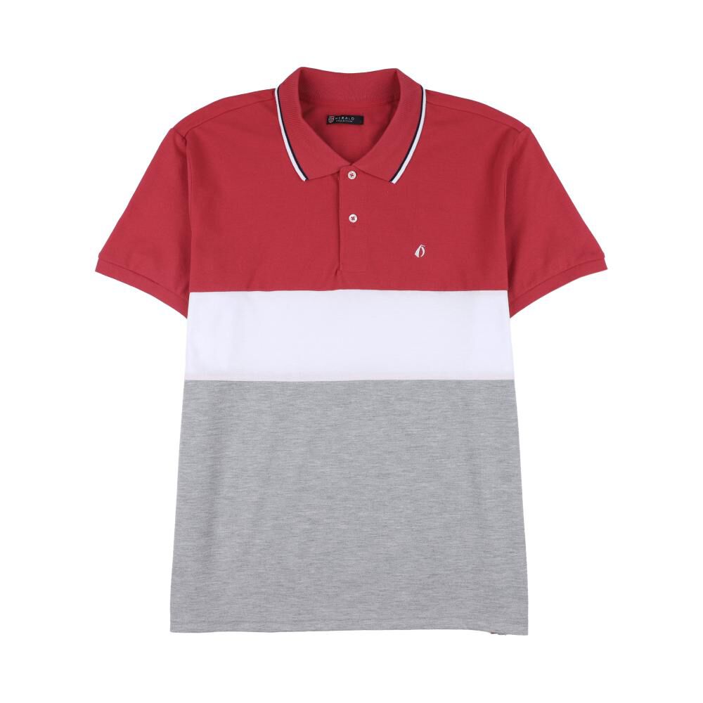 Polera Bloque Color Manga Corta Cuello Piqué Hombre Herald image number 0.0