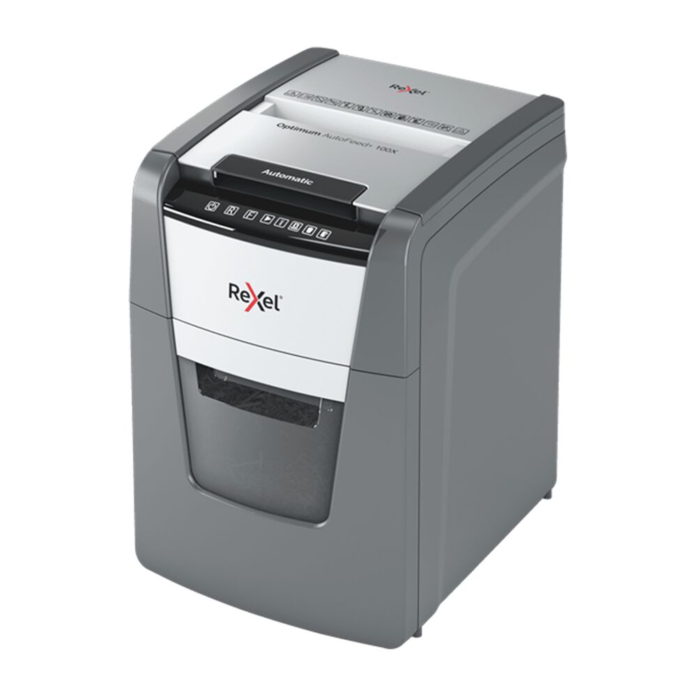 Trituradora Rexel Auto+ 100x Challa 4x28mm P4 100 Hojas 34l image number 1.0
