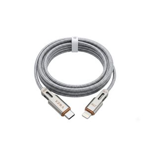 Cable 2en1 Usb-c Lightning Ezra 60w Carga R&aacute;pida Trenzado 1.2m