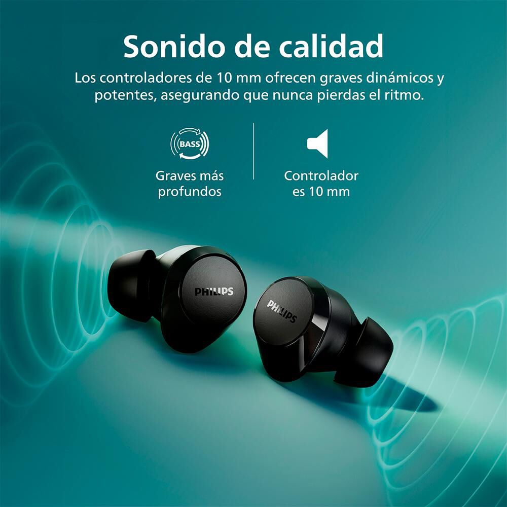 Audífonos Bluetooth Philips TAT1209BK image number 1.0