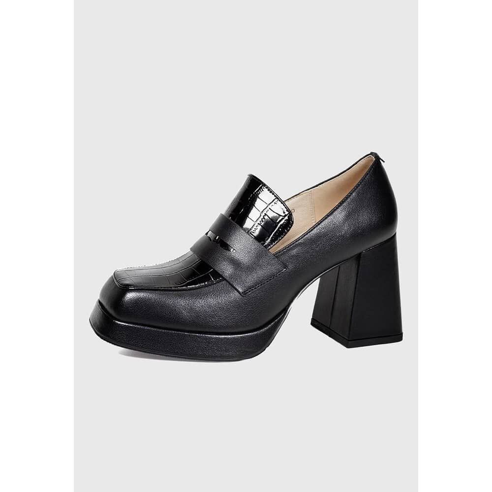 Zapato Cuero Zanila Negro image number 1.0