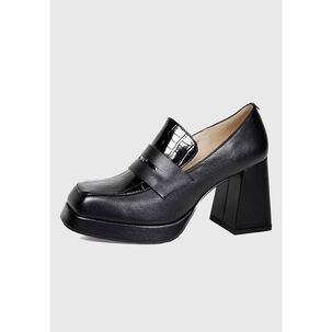 Zapato Cuero Zanila Negro