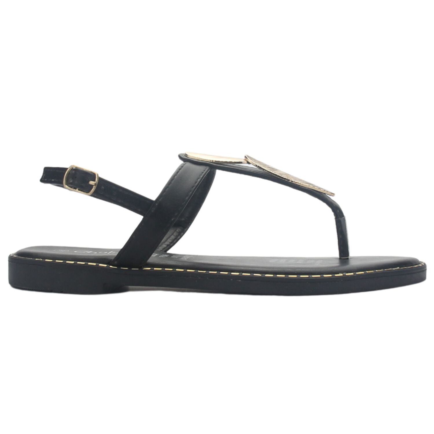 Sandalia Mujer Casual Negro Chalada Buckel-4 image number 0.0