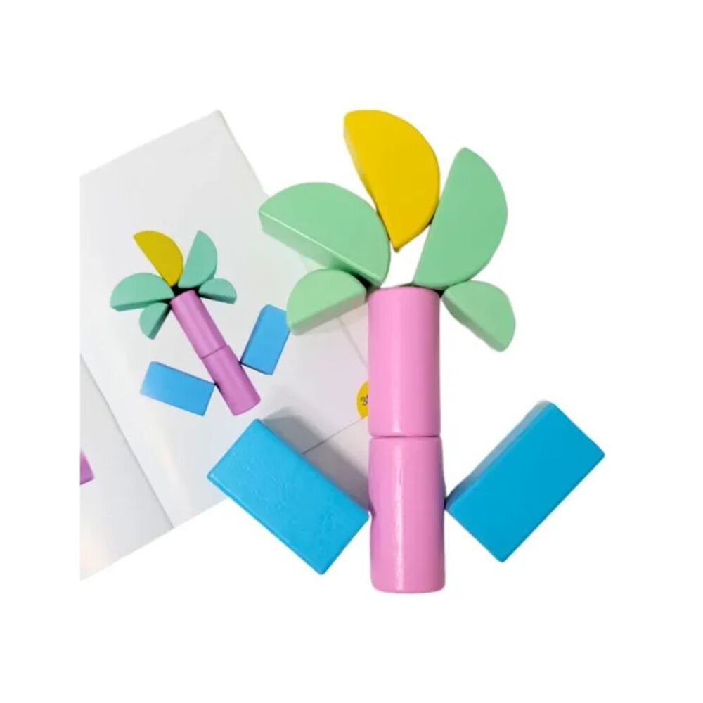 Figuras Armables De Madera Bloque De Castillo image number 2.0