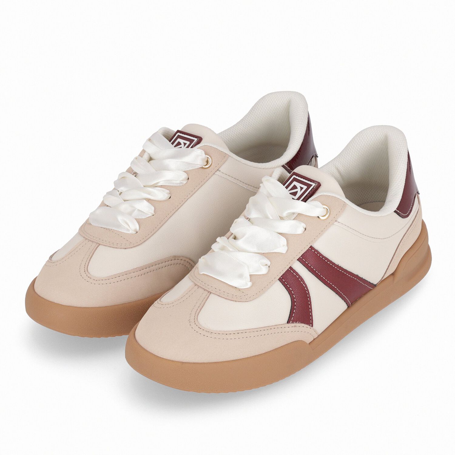 Zapatilla Mujer Beige/burdeo Caroline Piccadilly image number 4.0