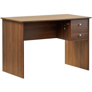 Escritorio 2 Cajones Con Llave Nogal