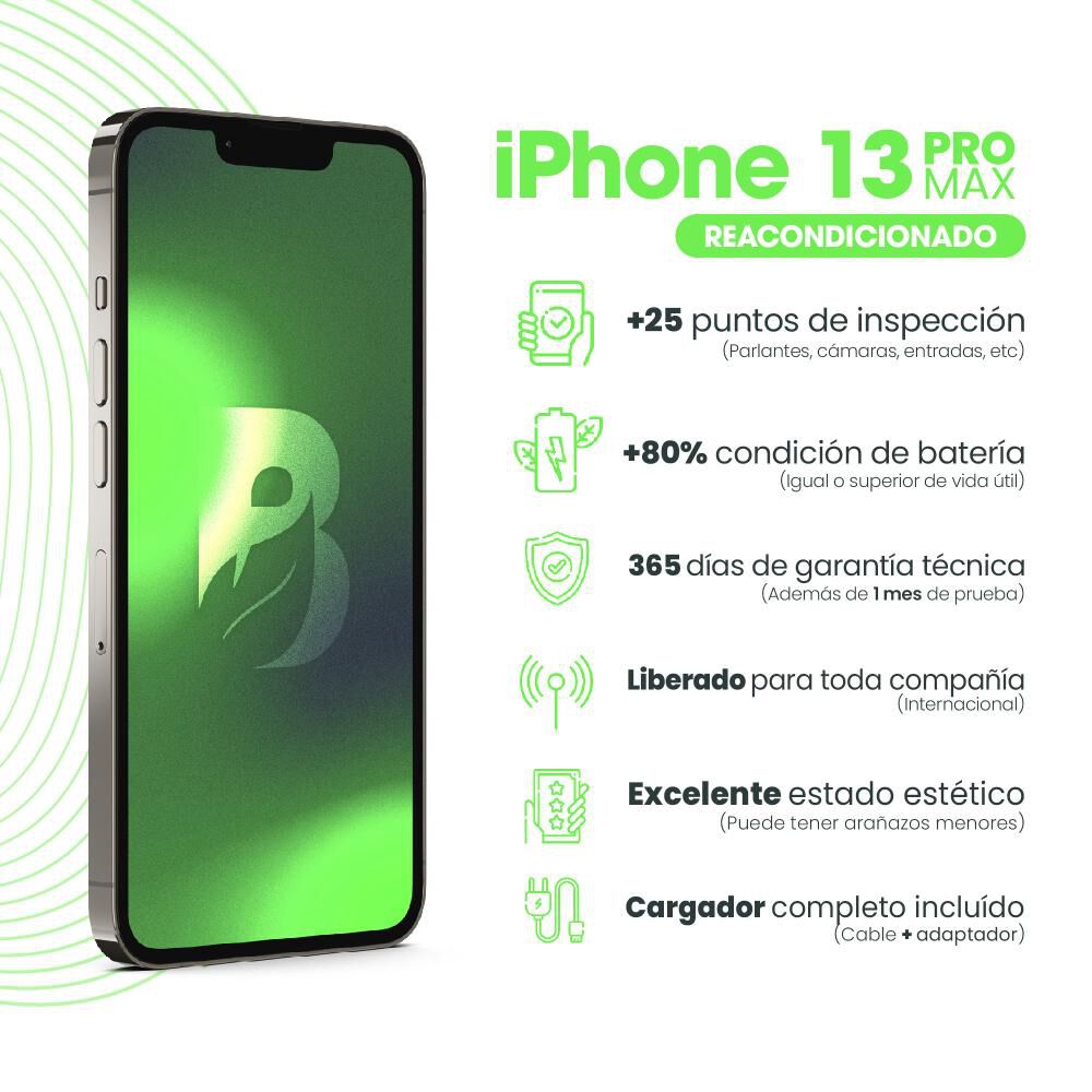 Iphone 13 Pro 128gb - Grafito Recondicionado image number 5.0