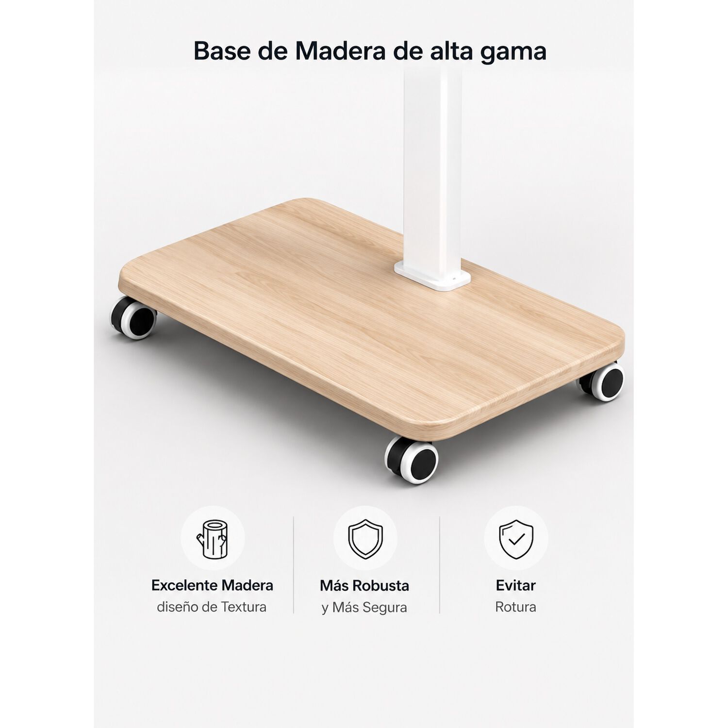 Soporte Base Tv Con Ruedas Tipo Pedestal Rack 32 A 50" image number 5.0