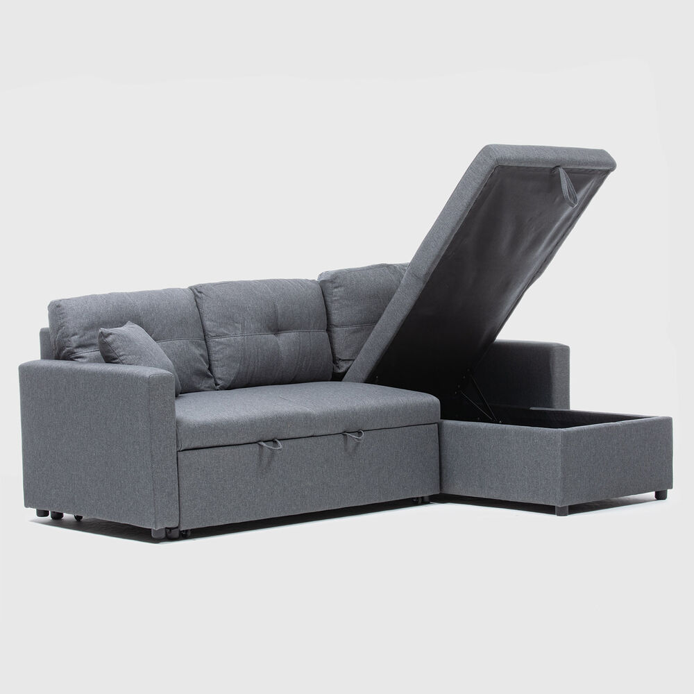 Sof&aacute; Seccional Cama 2 Cuerpos Lino Sidney Kmb1002 image number 2.0