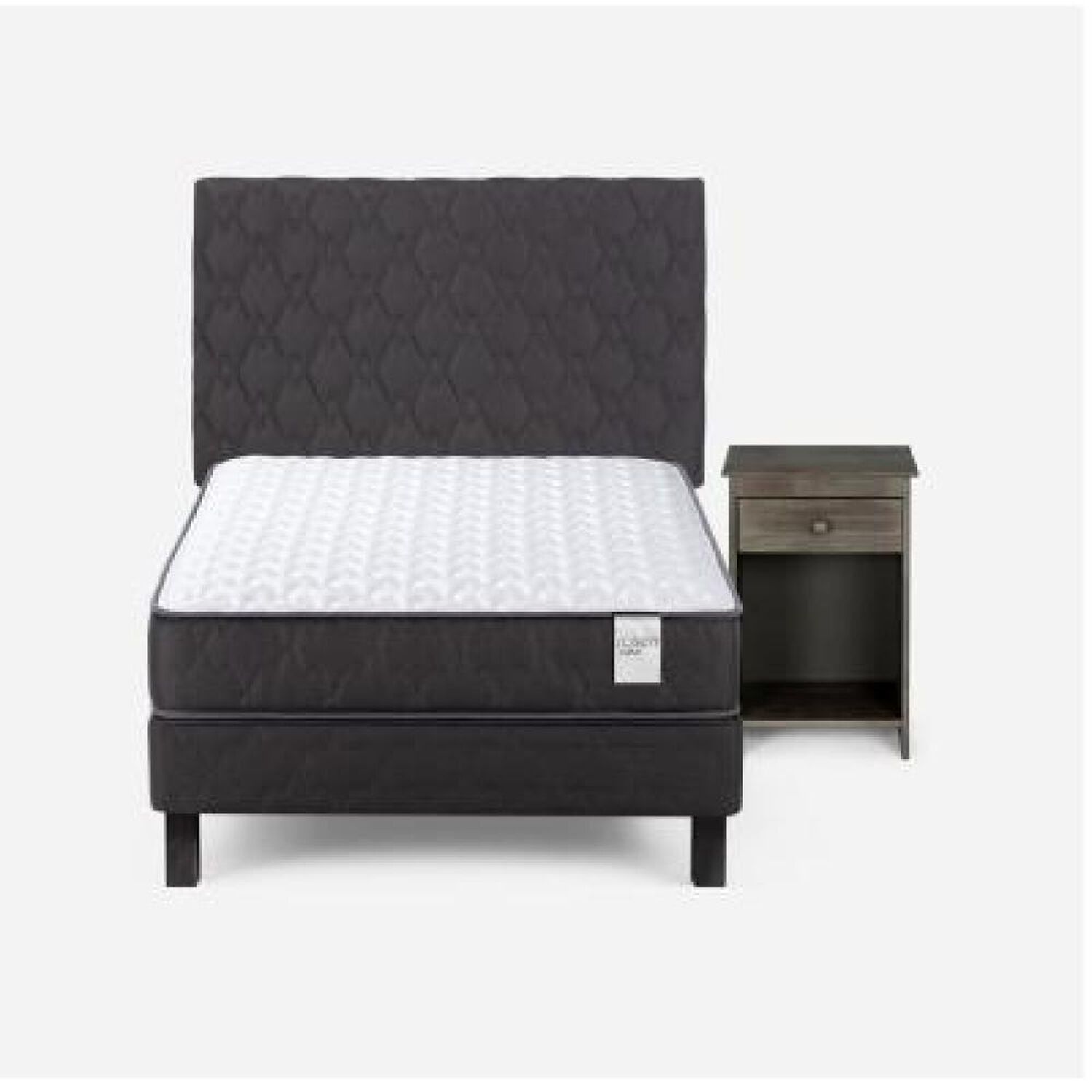 Cama Europea Rosen Wave / 1.5 Plazas / Base Normal + Set De Maderas image number 6.0