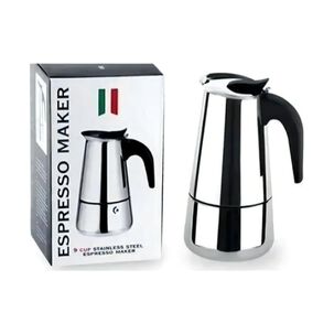 Cafetera Italiana Acero Inoxidable Capacidad 9 Tazas