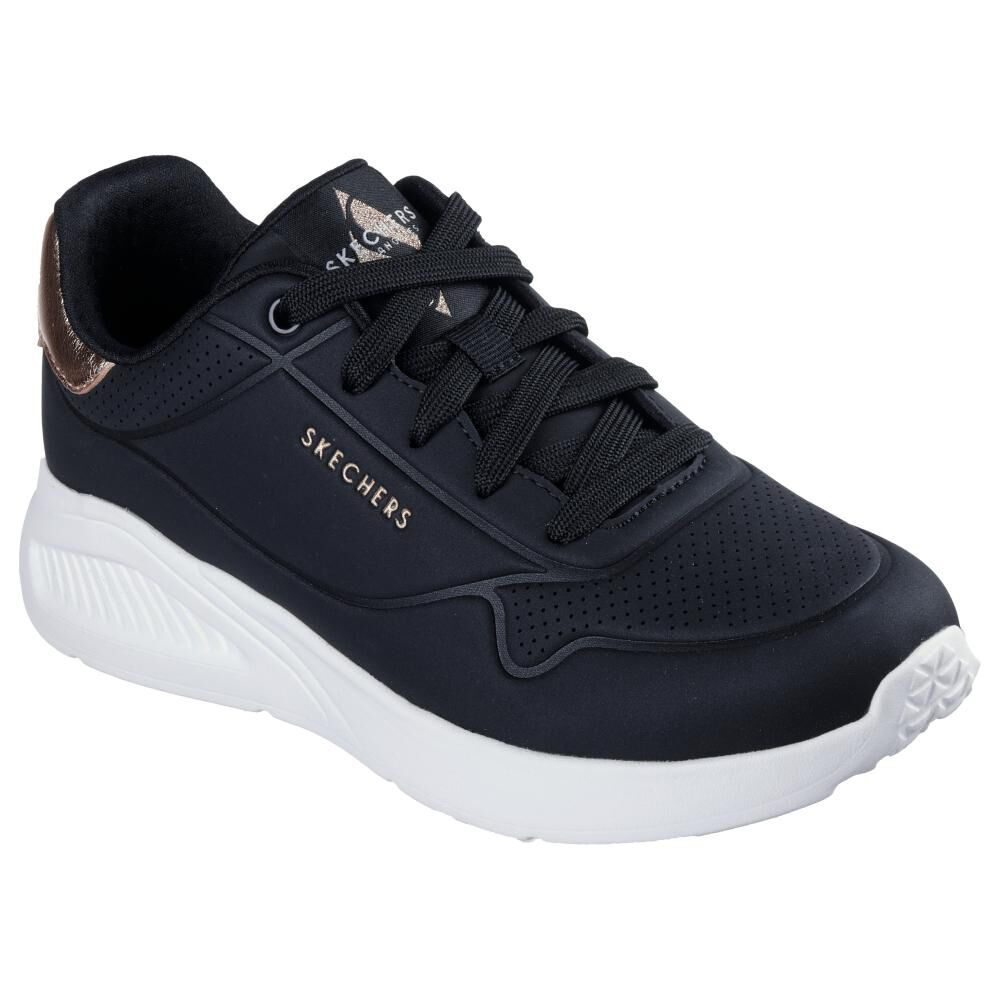 Zapatilla Urbana Mujer Skechers Uno Lite - Shimmer Along Blk image number 3.0