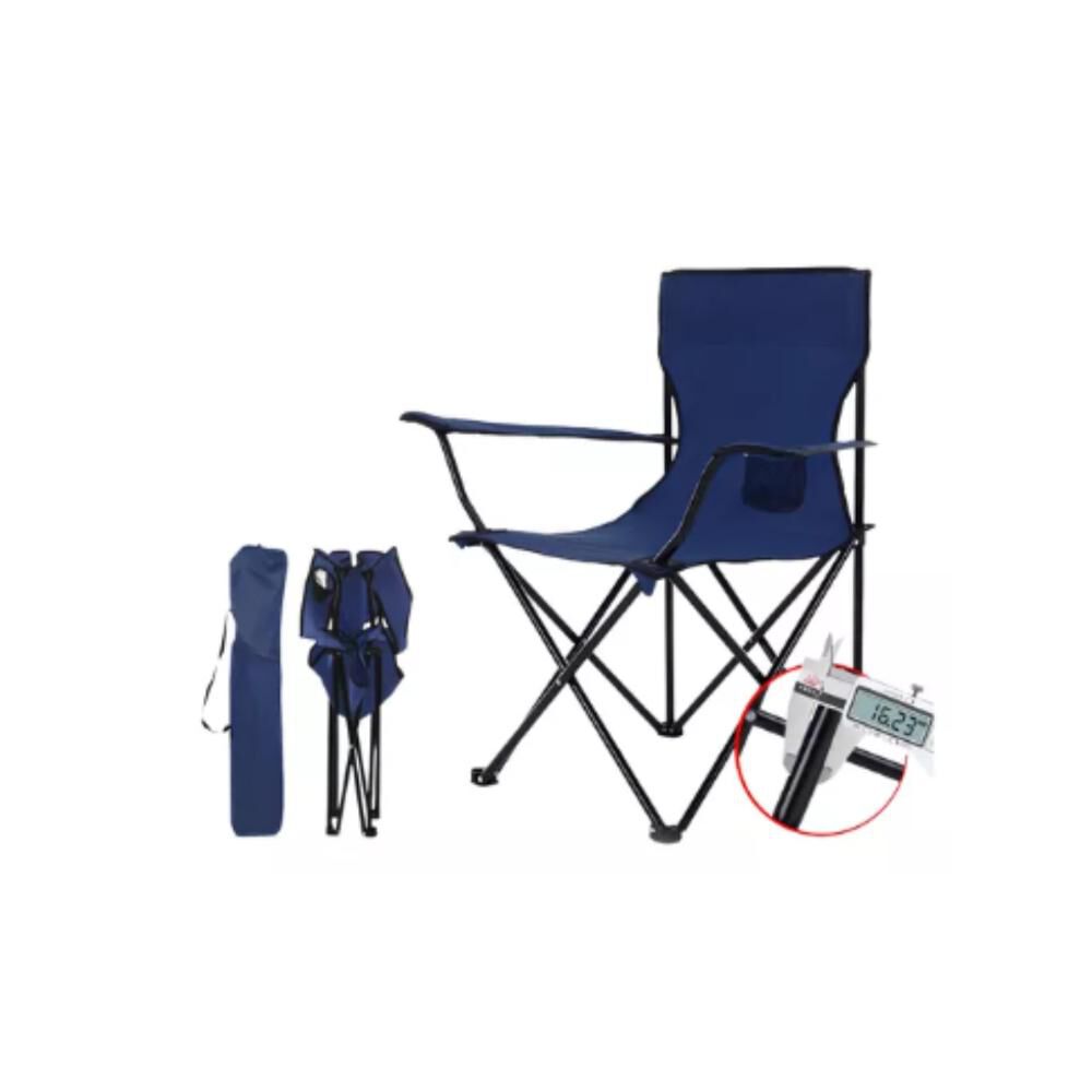 Silla Plegable De Playa Camping Pesca Picnic Con Porta Vaso image number 21.0