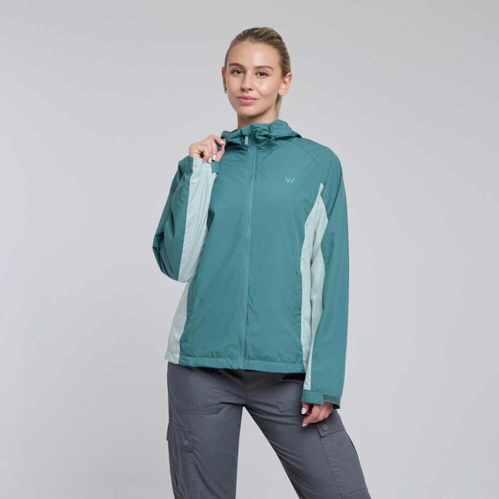Chaqueta Deportiva Boque Color Cuello Alto Con Capucha Mujer Wetland image number 0.0