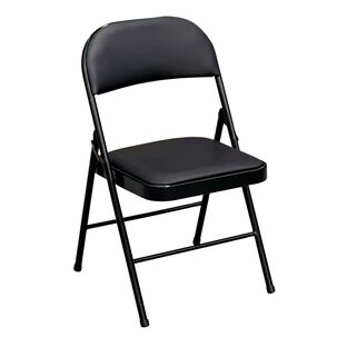 Silla Plegable Acolchada Negra Fold