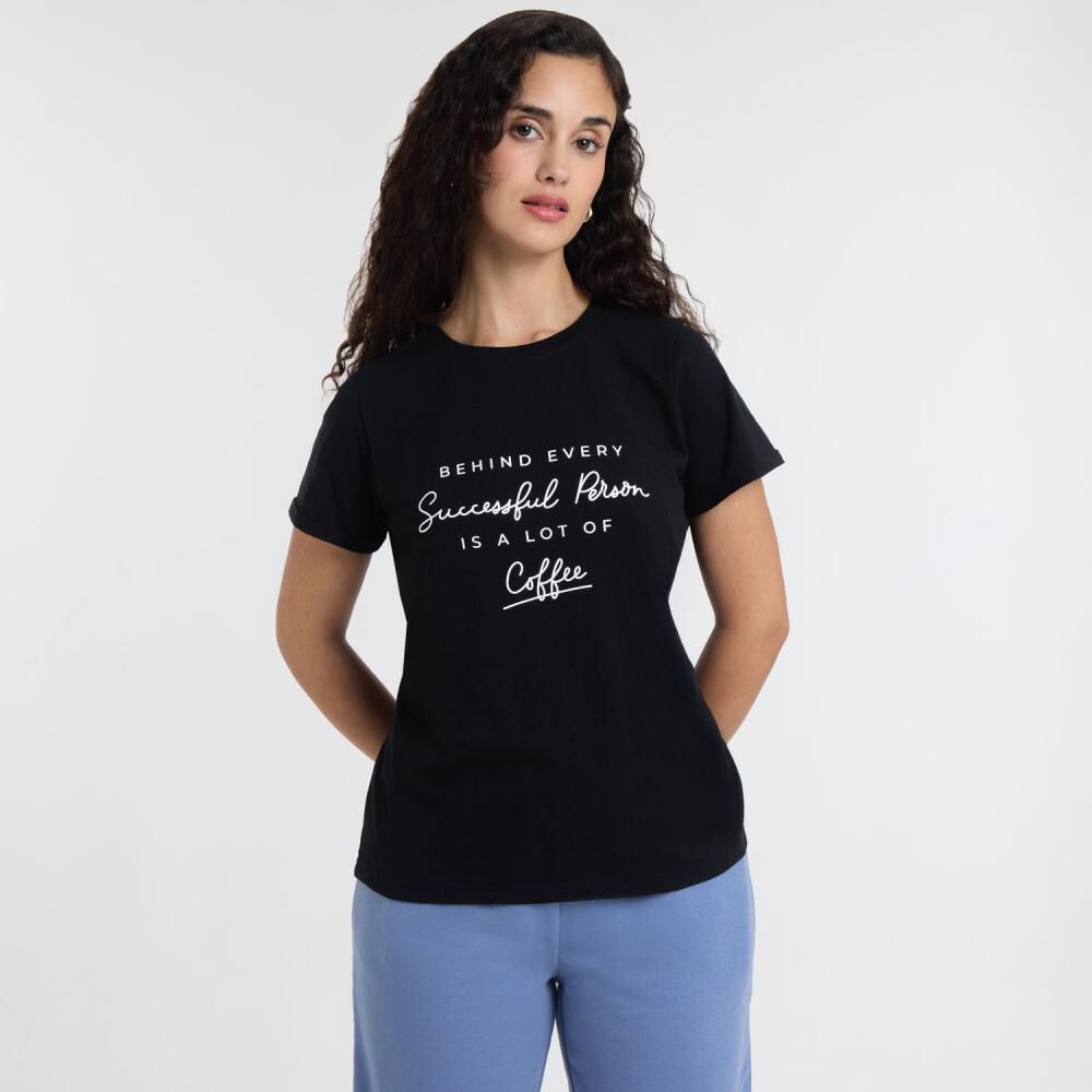 Polera Manga Corta Cuello Redondo Mujer Freedom image number 0.0