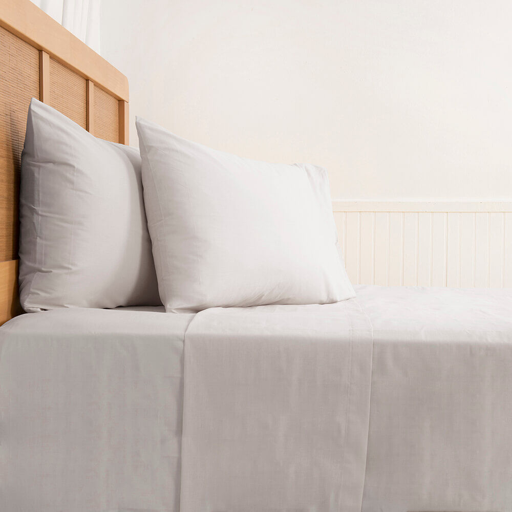 Sabana 180 Hilos Lisos Super King Gris image number 3.0