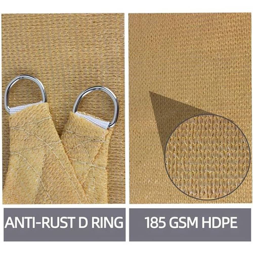 Toldo Vela Sombreadora Malla Sombra 5x5 Rectangular image number 2.0