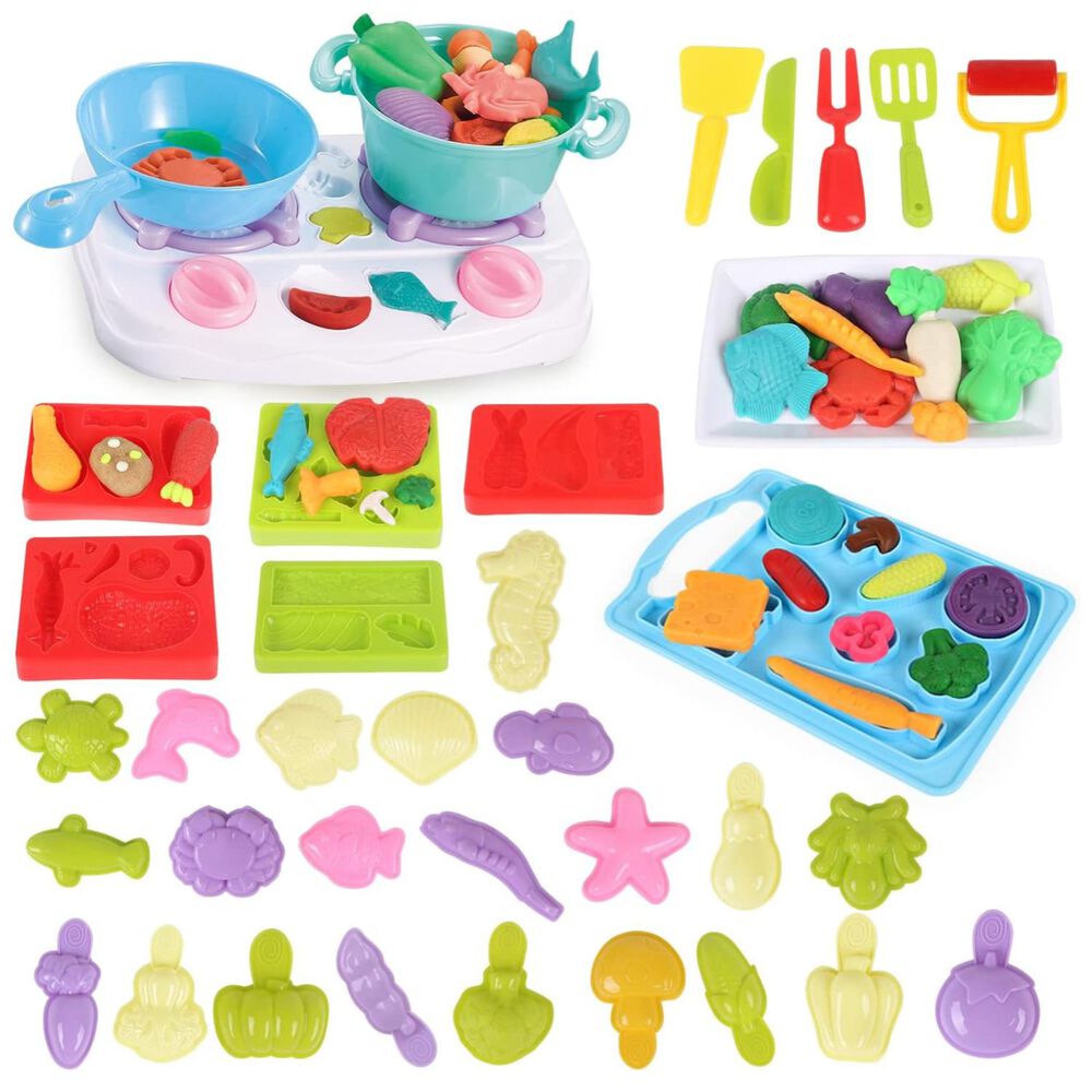 Juguete Set Plasticina Estufa Con Accesorios De Cocina Infnatil image number 1.0