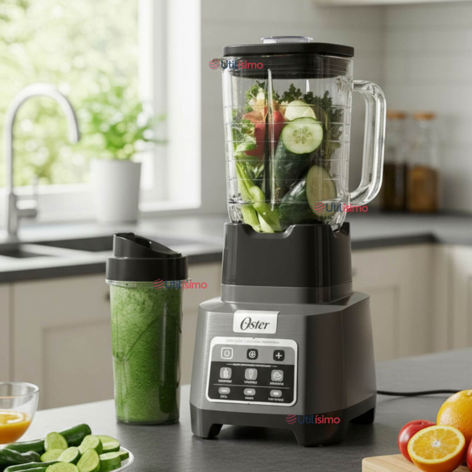 Licuadora Profesional Oster Xtreme Mix Con Iblend Y Max Crush Con Tecnolog&iacute;a Reversible, Vaso Blend-n-go Blstxpg-bgw image number 9.0