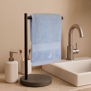 Set 2 Toallas Nautica Heaven Cara+mano 100% Algod&oacute;n Alta Calidad Azul Celeste