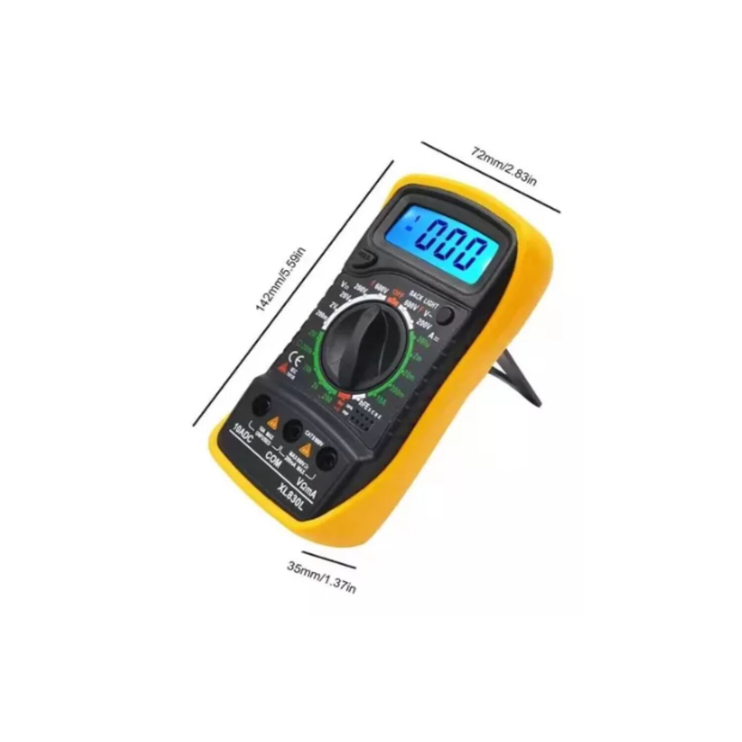 Tester Multitester Mult&iacute;metro Digital Pantalla Lcd Xl-830l image number 6.0