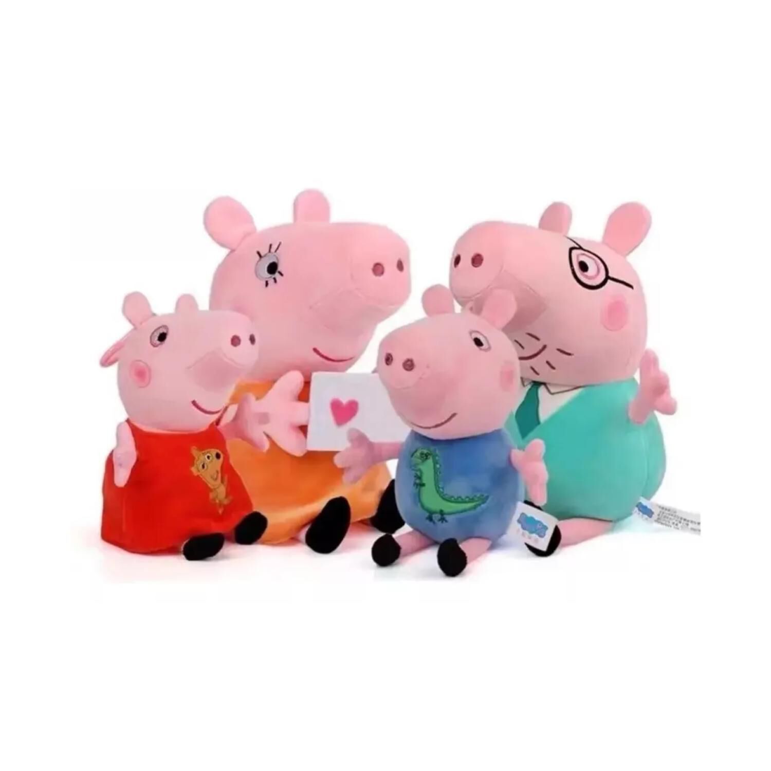 Juguete Pack 6 Peluches Llaveros Peppa Pig 13cm Infantil image number 0.0