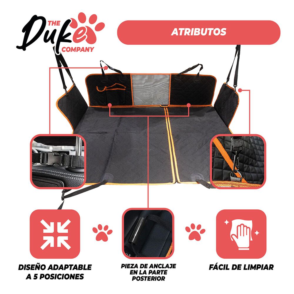 Cubre Asiento Auto Para Mascotas Funda Cobertor Duke 5 En 1 image number 4.0
