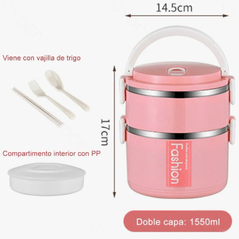 2 Capas Fiambrera Apilable image number 1.0