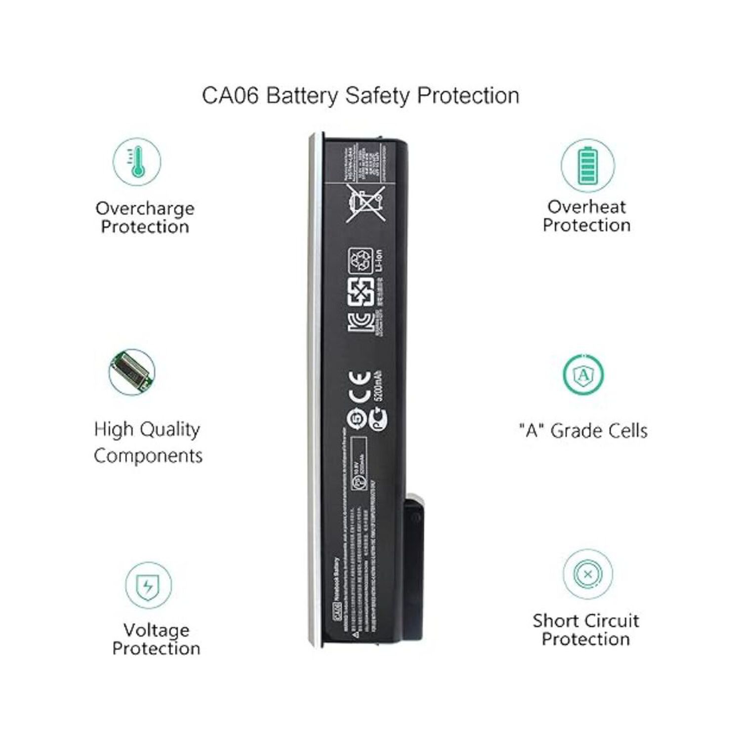 Bater&iacute;a Alternativa Av08 Ninjabatt Hp Elitebook 8540w 8740w 8540p 8 Celdas 4400mah 63wh 14.4v Nueva image number 1.0
