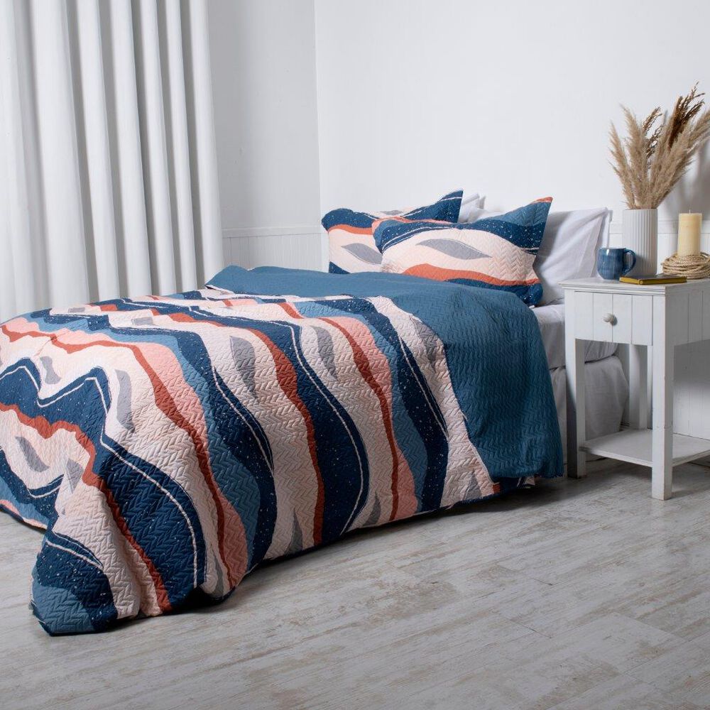 Cubrecama Quilt Estampado 2 Plazas Aguada image number 1.0
