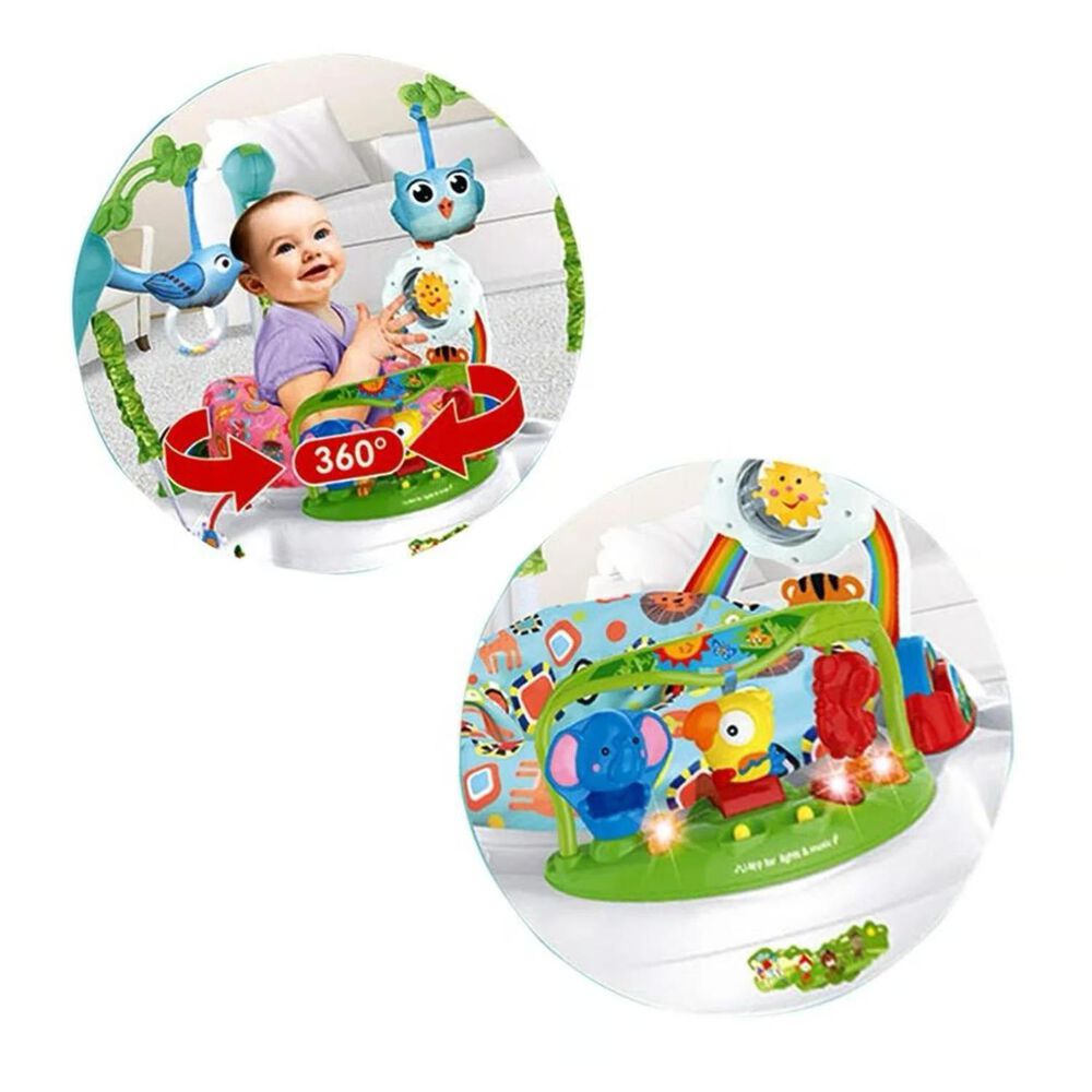 Juguete Arnes Saltarin Elastico Para Bebe Con Accesorios Azul image number 2.0
