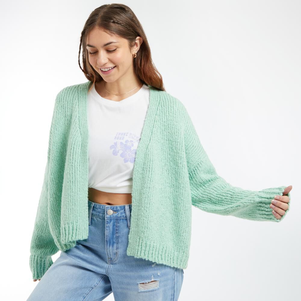 Sweater Corto Abierto Manga Larga Mujer Ocean Pacific image number 2.0
