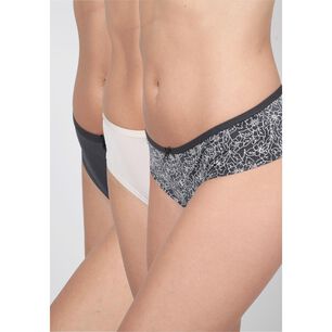 Pack 3x Pantaleta Microfibra P314.15-gri2 Kayser